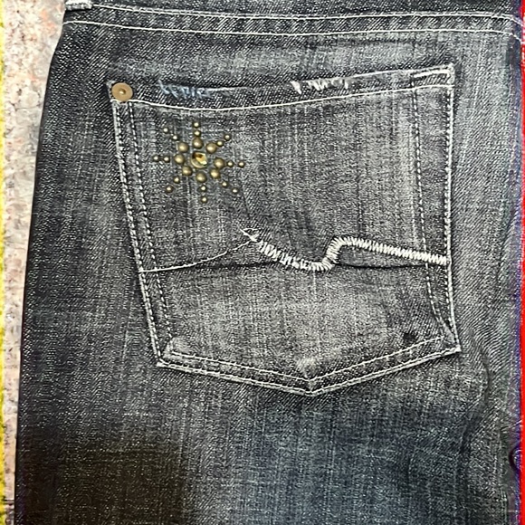7 for all mankind jeans woman’s sz 29 the great china wall black denim - Picture 4 of 8